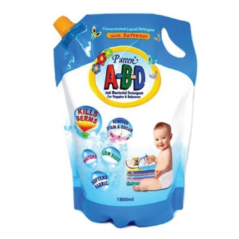 PUREEN ABD LIQUID DETERGENT WITH SOFTENER REFILL PACK (1.8L) Shopee