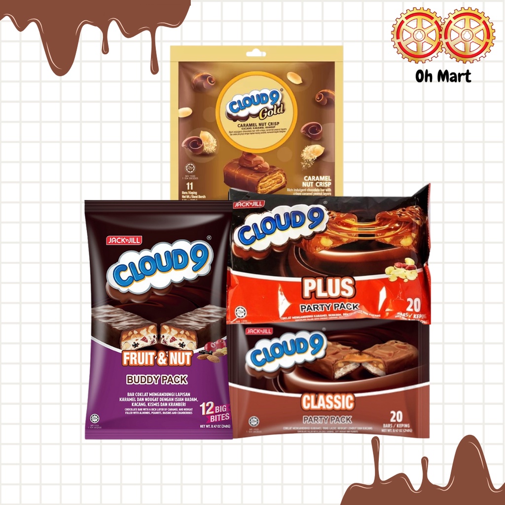 Jack N Jill Cloud 9 Classic / Plus Party Pack/Fruit&Nut / Caramel Nut