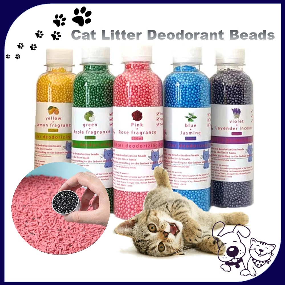 Cat Litter Deodorant Beads 250ml Pewangi Pasir Kucing Shopee Malaysia