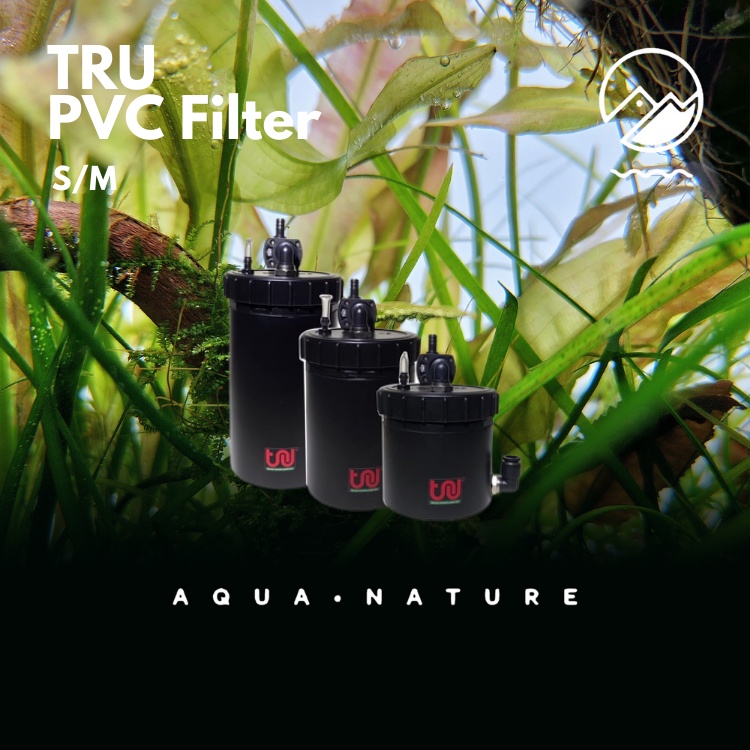 TRU PVC Nano External Aquarium Canister Filter(S/M)(Mini Tank/Nano Tank