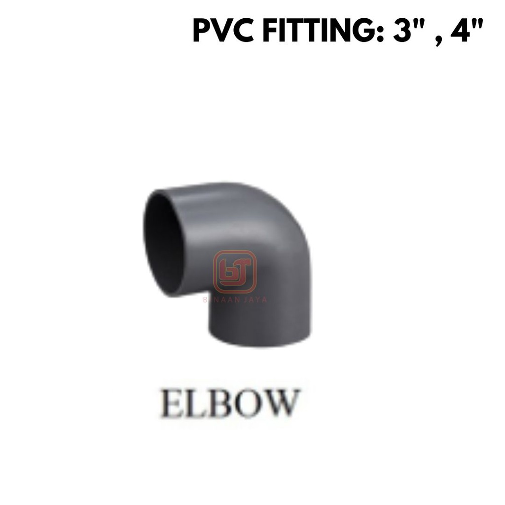 BJ 3", 4" PVC Fitting PVC Joint PVC Pipe Connector Penyambung Paip