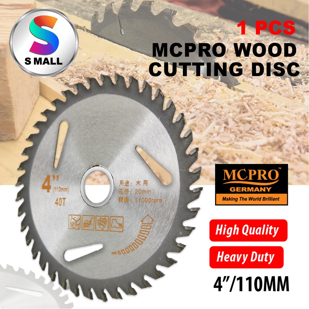 4 X 40T M5 MCPRO SILVER WOOD CUTTING DISC SAW BLADE CUTTING DISC