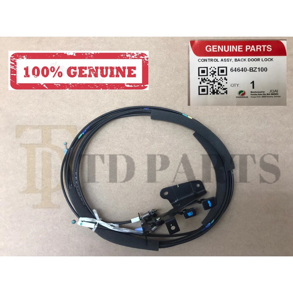 100 GENUINE PERODUA BEZZA FUEL LID CABLE WITH REAR CABLE 64640