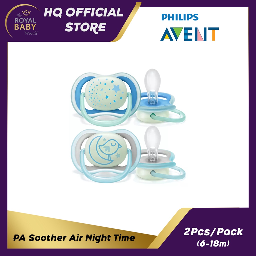 PHILIPS AVENT SOOTHER AIR NIGHT TIME (618M) (2PCS PER PACK) Shopee
