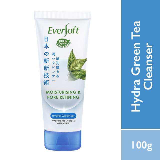EVERSOFT Hydra Green Tea Cleanser 100G / Skin care / Face Wash / Face