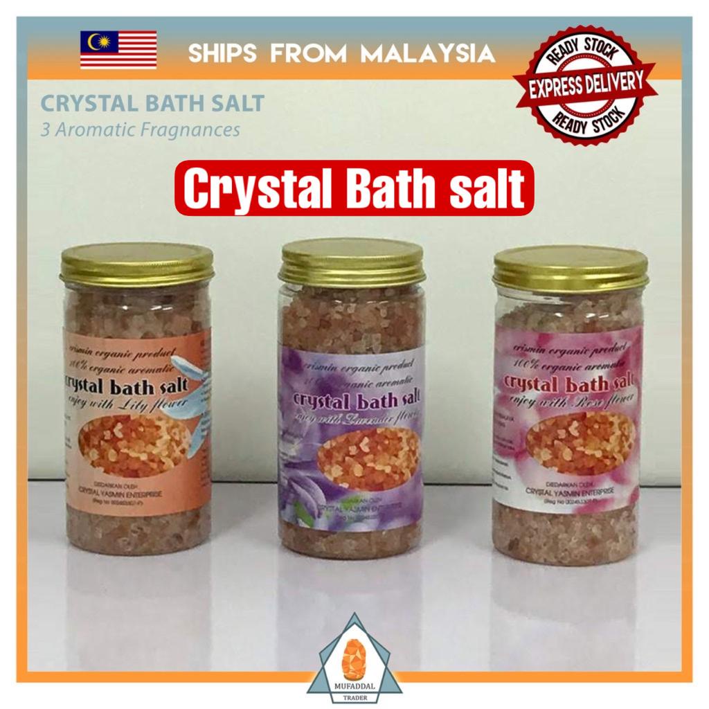 Organic Himalayan Rock Crystal Bath Salt 3 Aromatic Fragrances Garam