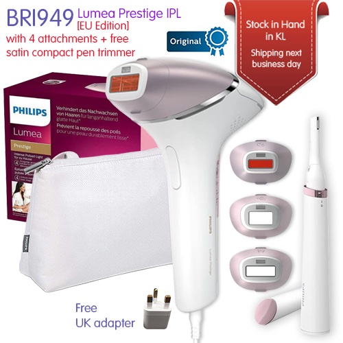 Philips BRI949 Lumea Prestige IPL Hair Removal Device with 4