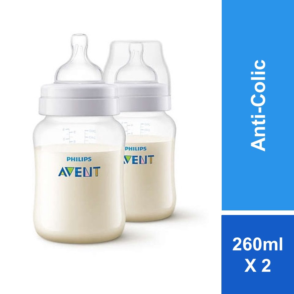 Philips Avent AntiColic Baby Bottle 1m+ (9oz/260ml x 2 bottles) SCY103/02 Shopee Malaysia