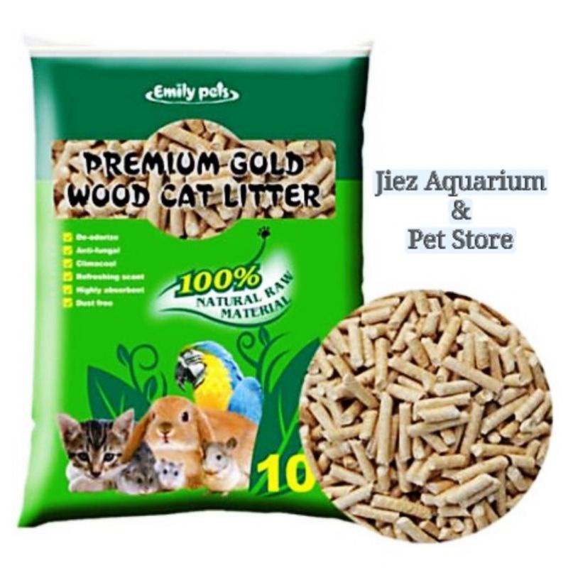 4L/2.2Kg Premium Gold Pine Wood Cat Litter Pasir Kucing Kayu Pine