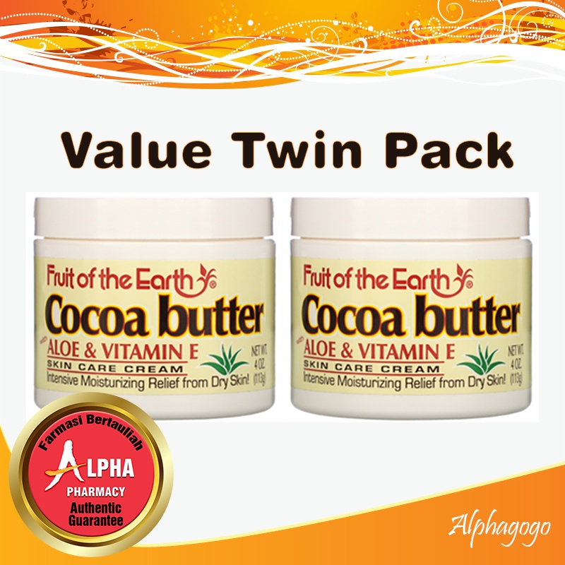 Fruit of The Earth Cocoa Butter With Aloe & Vitamin E (2 X 113g