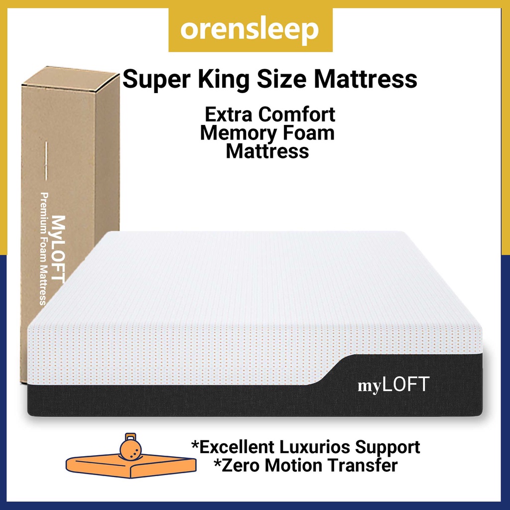 MyLOFT Super King Mattress Extra Comfort Feel Ultra Comfort Cooling