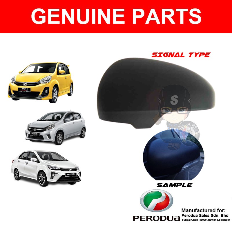 Perodua Myvi Lagi best 20112017 / Axia SE / Bezza Side Mirror Cover (Signal Lamp Type) Shopee