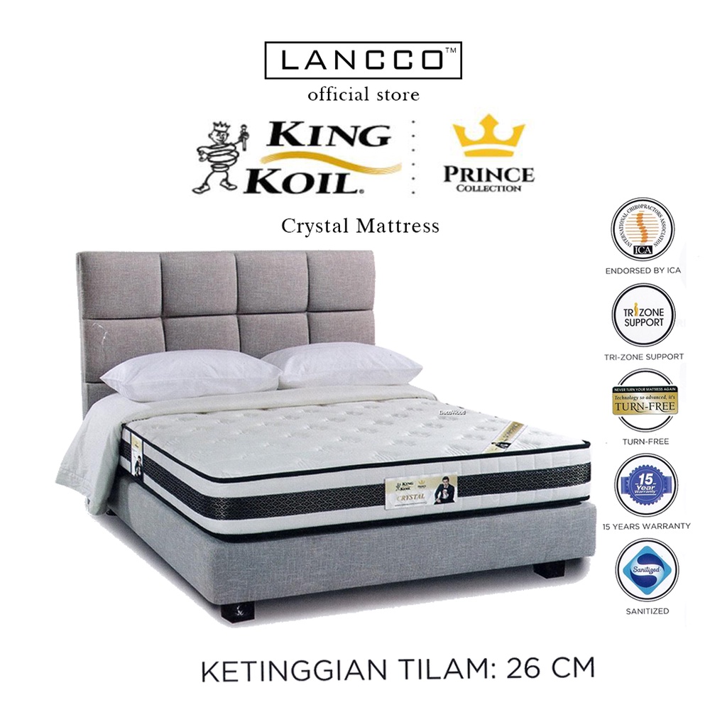 LANCCO NEW 2022 King Koil Mattress Prince Collection Crystal Queen