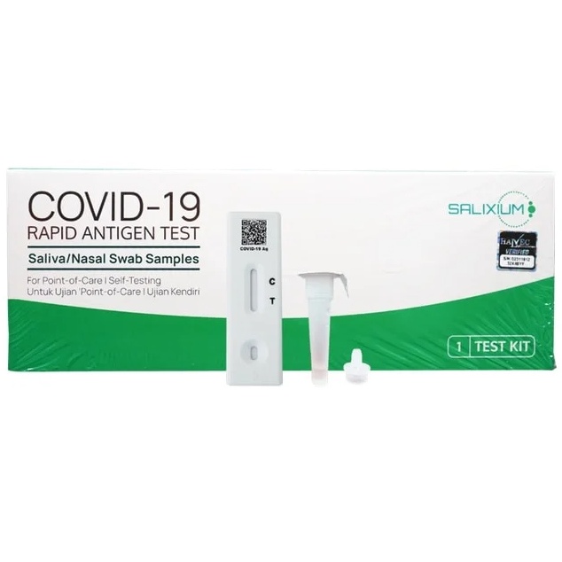 Salixium Saliva + Nasal Swab Rapid Antigen Self Test Kit 1 Box [Covid