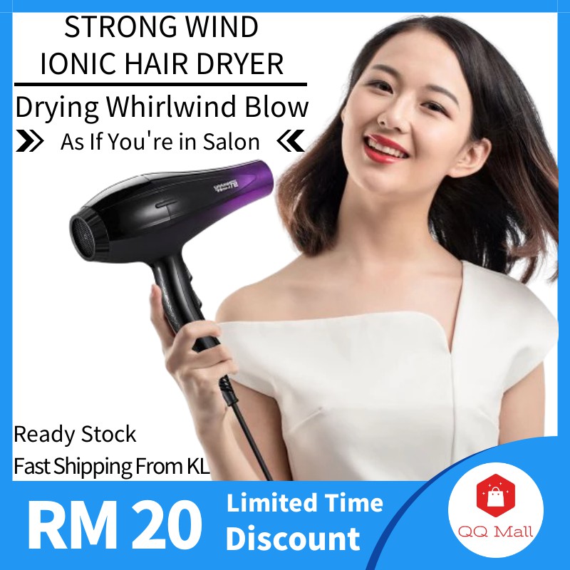 🔥Ready Stock🔥Delly Fashion Professional Hair Dryer 2000W Strong Wind