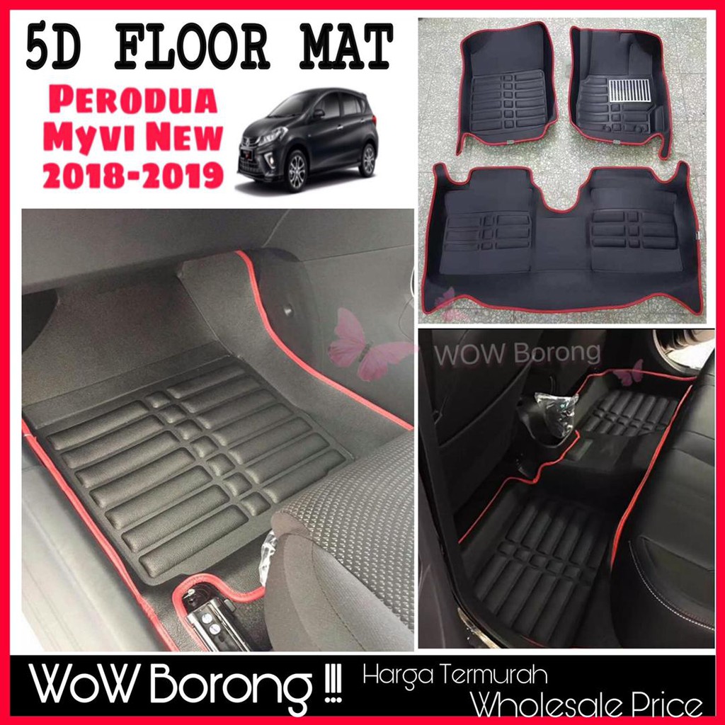5D Floor Mat Carpet PERODUA MYVI NEW 20182023 Shopee Malaysia
