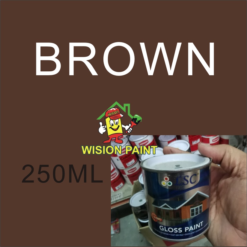 BROWN ( LSC GLOSS PAINT ) Cheapest Gloss Paint metal , wood , plastic