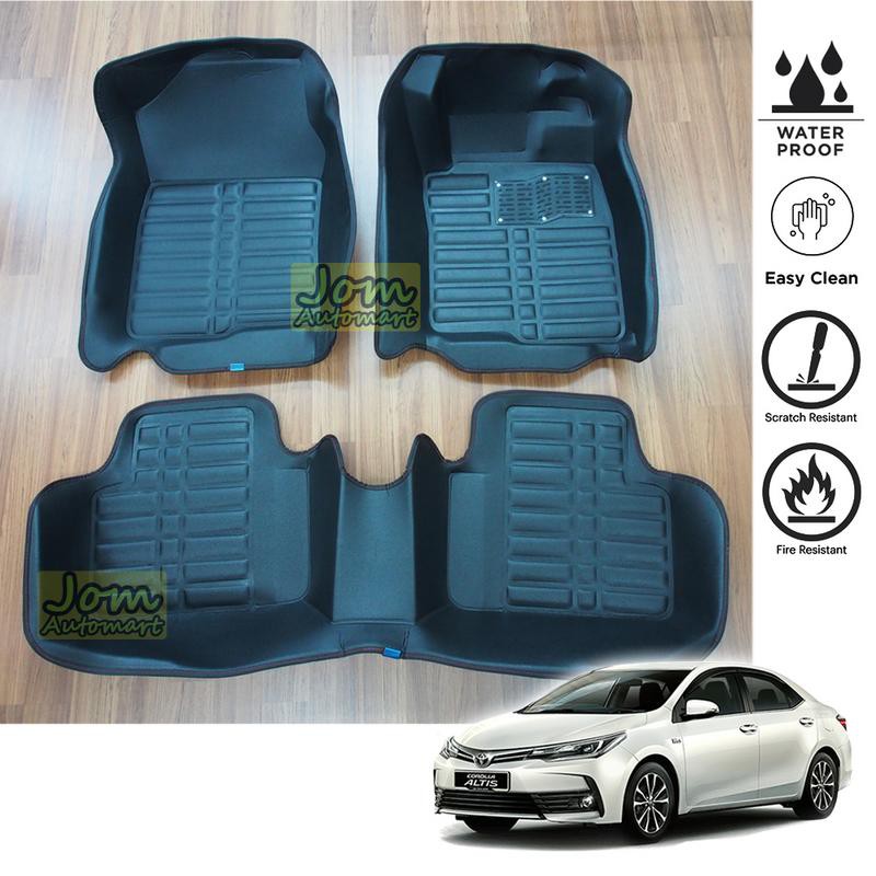 Toyota Altis (2014 Present) Exclusive 5D Car Floor Mat / Carpet [Black] Shopee Malaysia