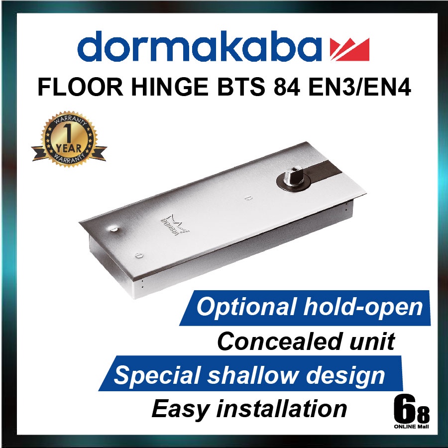 DORMA / DORMAKABA BTS 84 EN3/ EN4 BTS 60 EN3 Floor Spring Floor Hinge