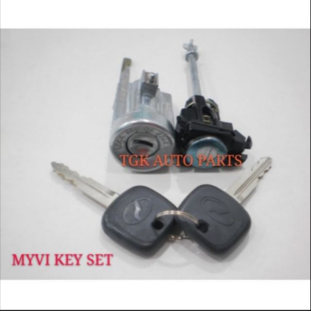 PERODUA MYVI MYVI SE 2005YEAR2010YEAR STARTER KEY WITH DOOR KEY LOCK SET (FULL) Shopee Malaysia