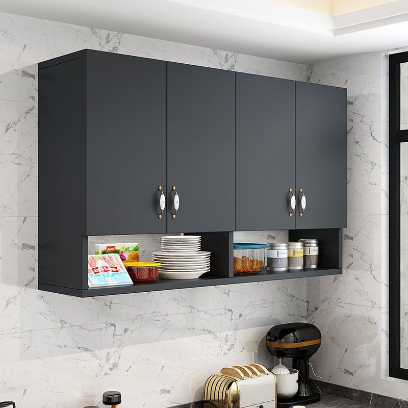 Hanging Kitchen Wall Kitchen Black Modern Style