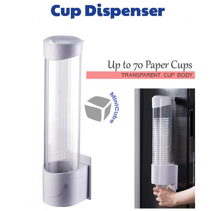 Cup Dispenser Wall Mounted Plastic Water Dispenser Holder Rack Shopee