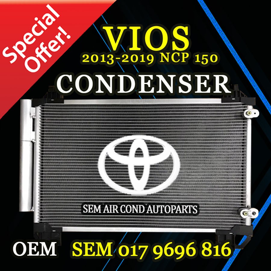 TOYOTA VIOS NCP150 20132019 YEAR OEM CONDENSER/ KONDENSER (CAR AIRCOND