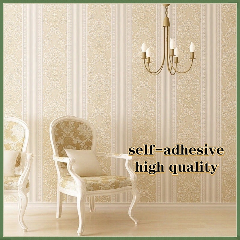 100cm 3D Wallpaper Strong Glue 3D Pastoral Flower Nonwoven Wall paper