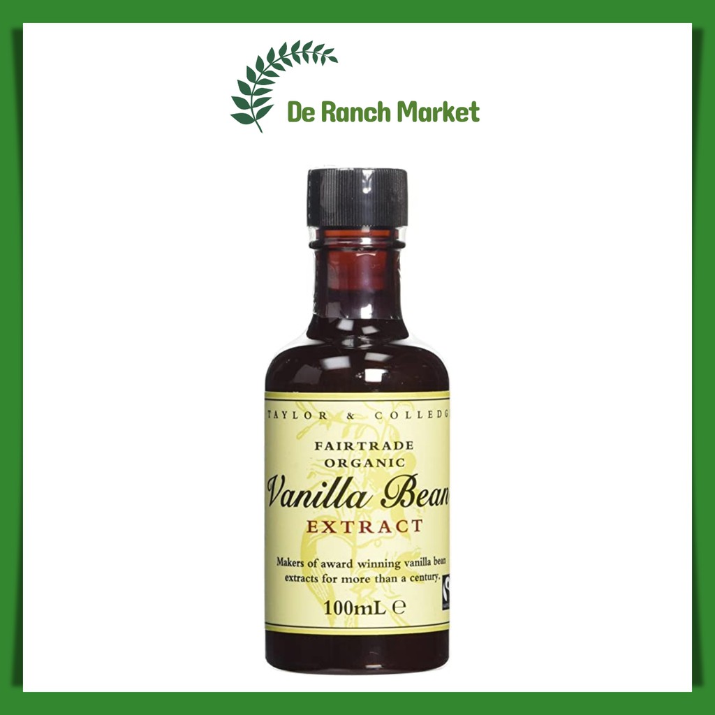 Taylor & Colledge Fairtrade Organic Vanilla Bean Extract 100ml Shopee Malaysia