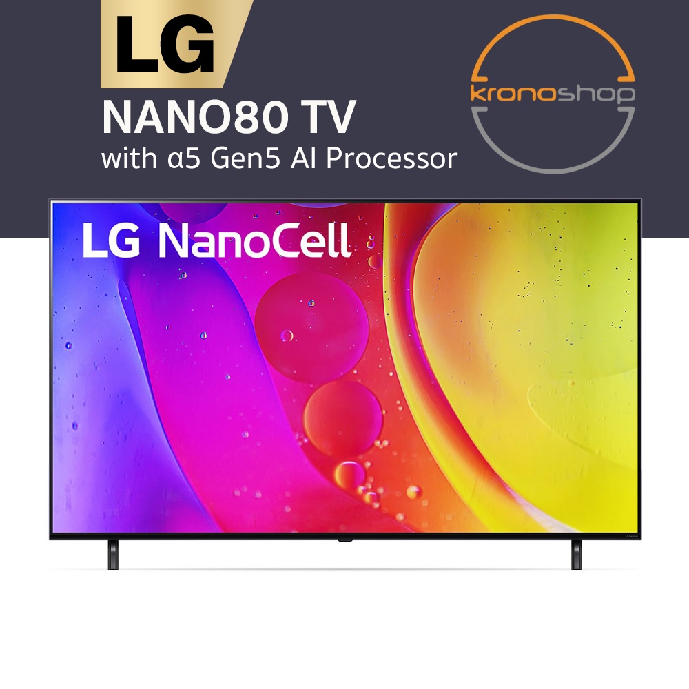[2022 NEW] LG 55 Inch NANO80 Series NanoCell Active HDR Smart UHD TV