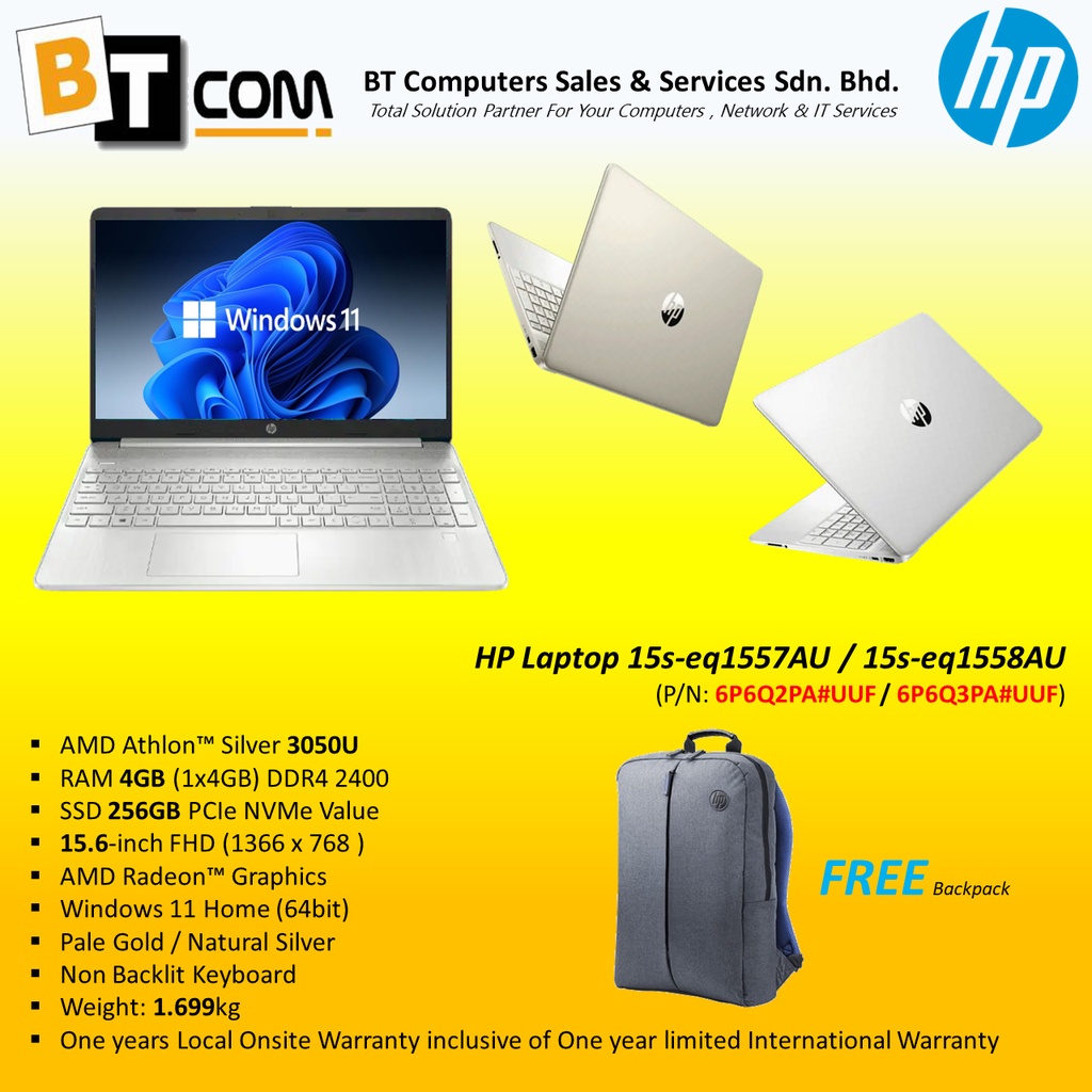 HP Laptop 15seq1557AU / 15seq1558AU Shopee Malaysia