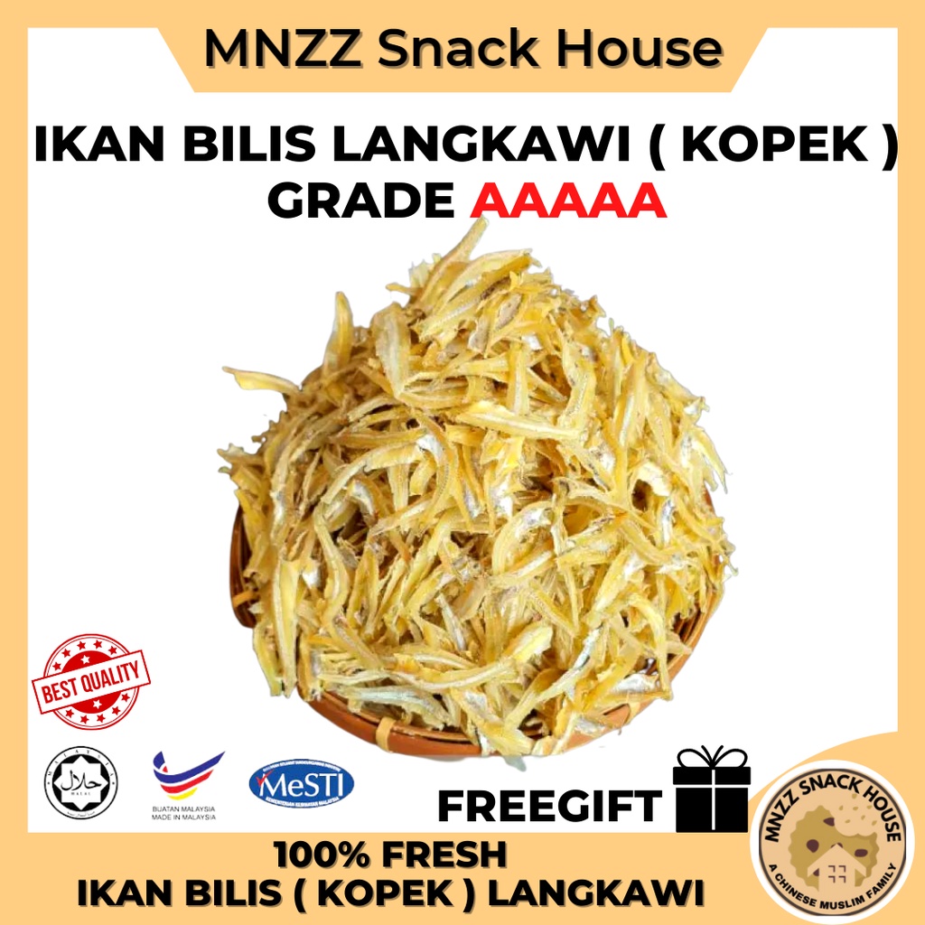 [MNZZ ] Fresh Ikan Bilis Langkawi ( Kopek ) Rangup Lembut Borong Dried
