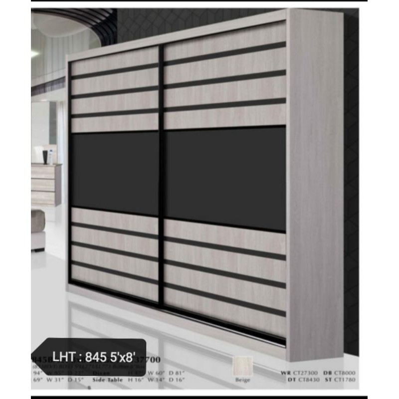 2023 Wardrobe Sliding Doors 5ft Lenght x 8ft Height x 1.9ft Depth ( 21
