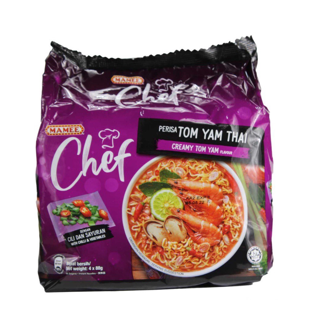 Mamee Chef Creamy Tom Yam Flavour Instant Noodle 4 X 88GM Shopee Malaysia
