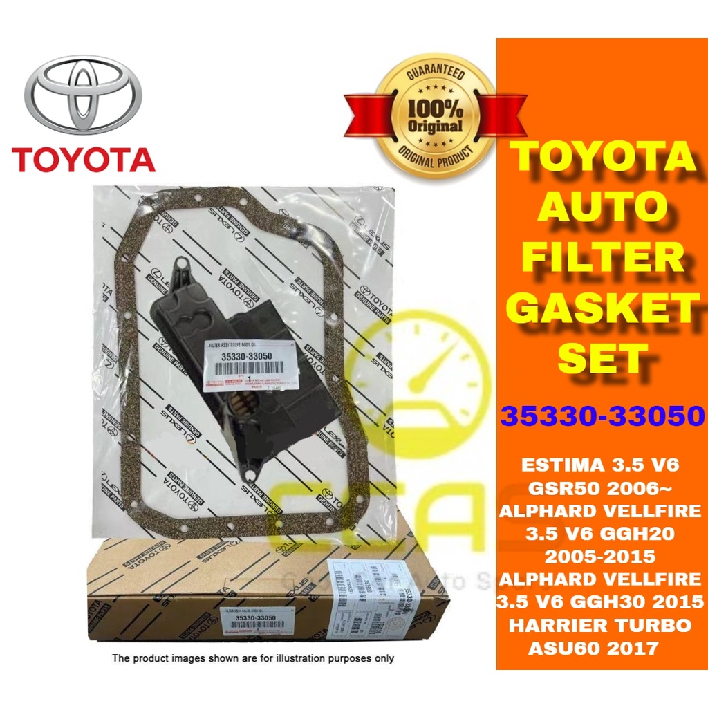 100 ORIGINAL TOYOTA AUTO FILTER GASKET SET Vellfire 3.5 V6 Estima V6 3.5 Alphard 3.5 V6 Harrier