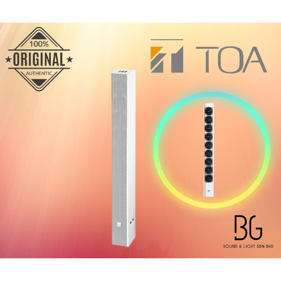 TOA Slim Line Array Speakers TZS60W 60W Slim Array Speaker (TZS60W