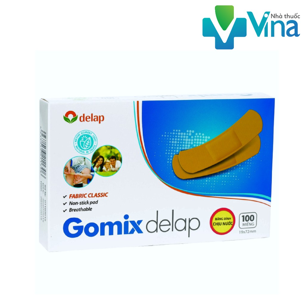 Gomix DELAP WATERPROOF WOUND STICKERS (Box of 100 pieces 19*72mm