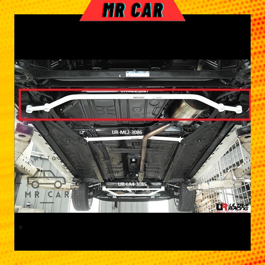 Ultra Racing Safety Bar Perodua Bezza 1.0 1.3 16+ Front Middle Rear Bar