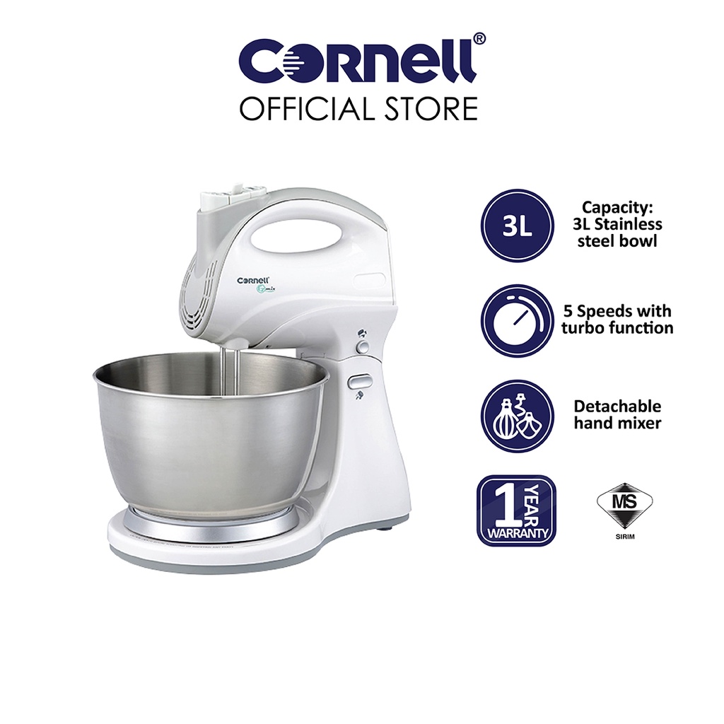 Cornell 5 Speeds 3.0L Stand Mixer CSME9008SSWH Shopee Malaysia