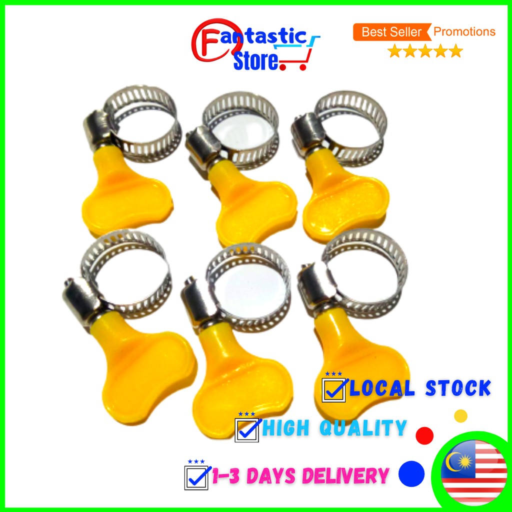 Hose Clip Clamp Pipe Clip PVC Pipe Clamp Stainless steel pengikat getah