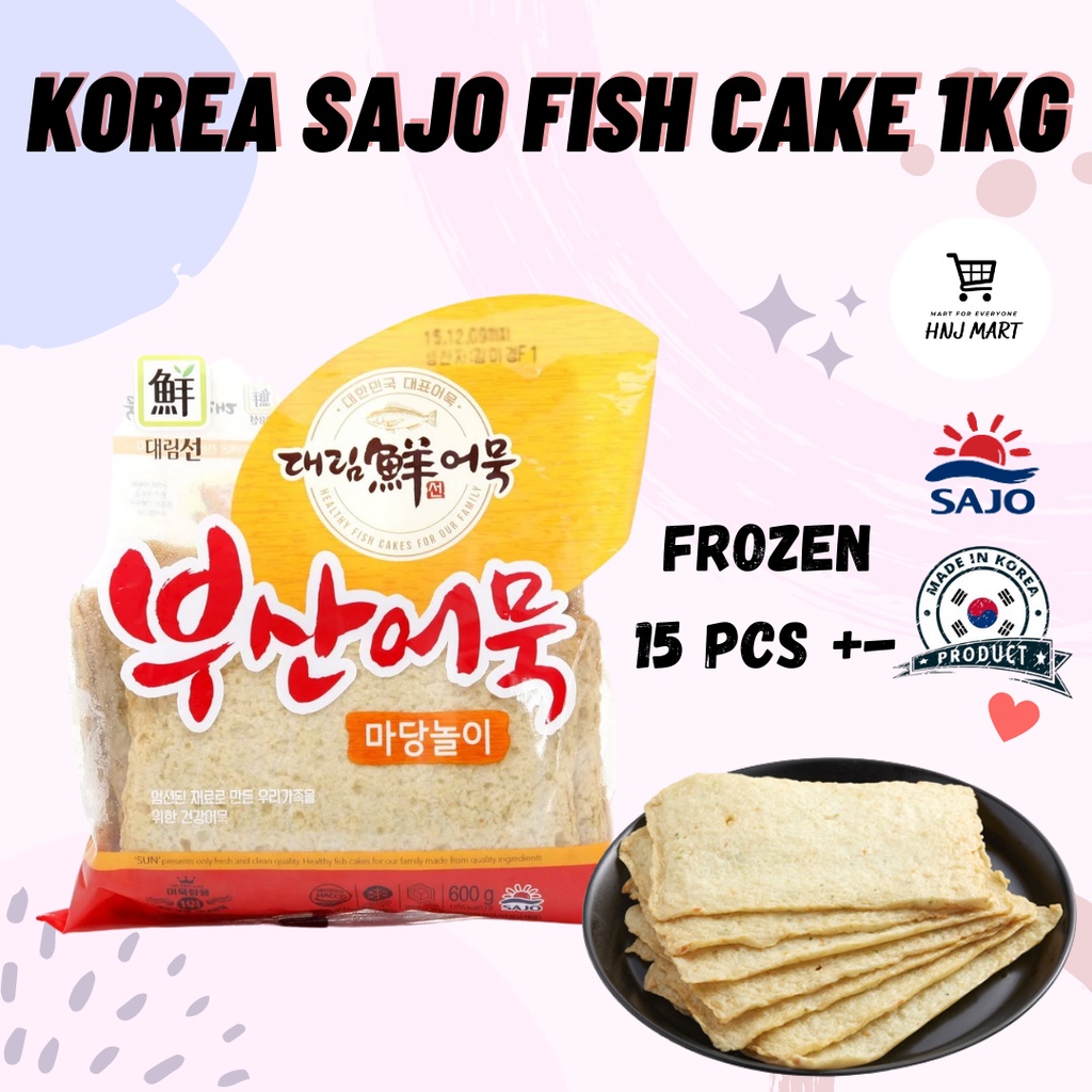 (Frozen) Korea Sajo Fish Cake 1kg (OdongDong Eomuk) Korea Fish Cake