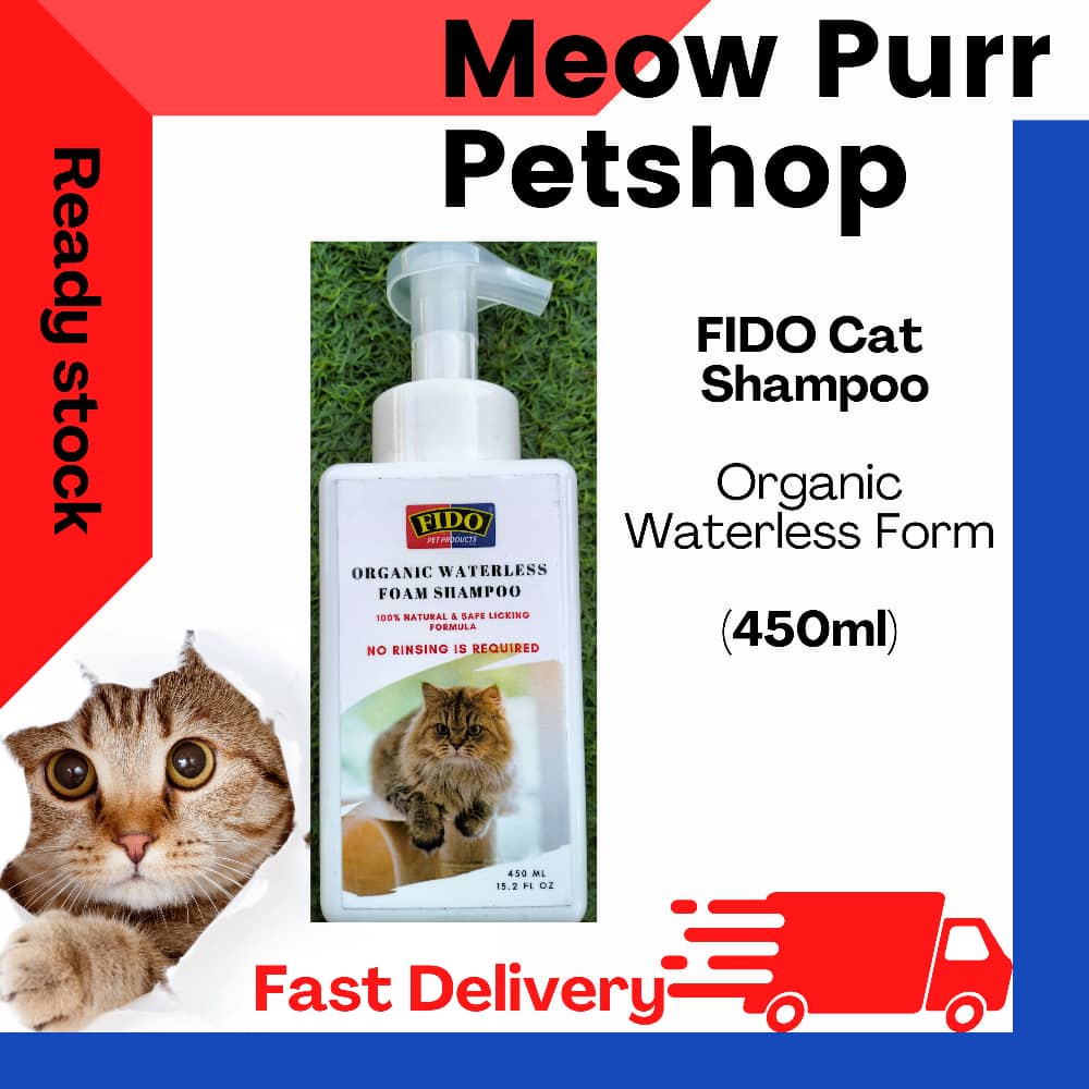 FIDO Organic Waterless Form Cat Shampoo 450mL Shopee Malaysia