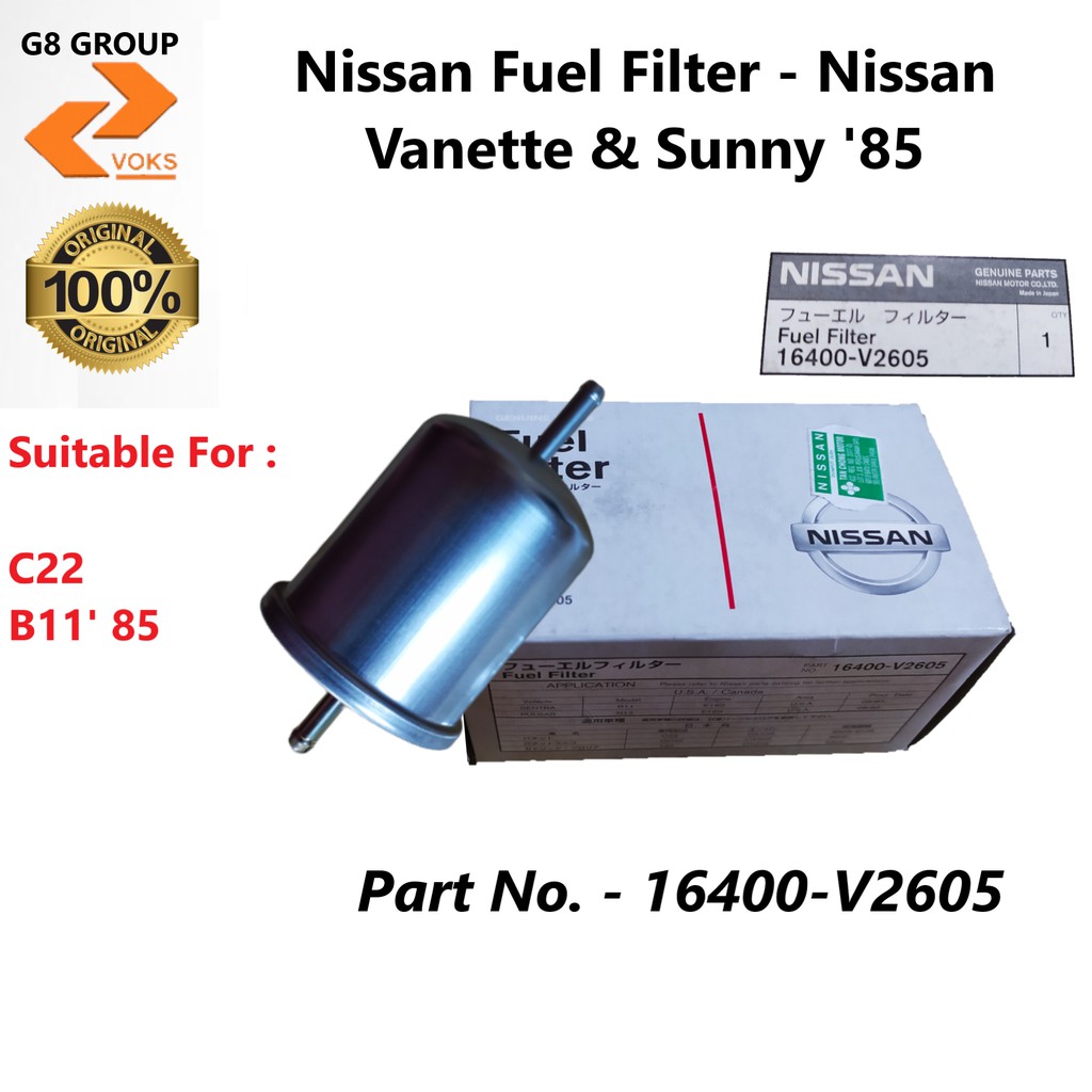 Nissan Fuel Filter Nissan C22 & Sunny '85 ( 16400V2605
