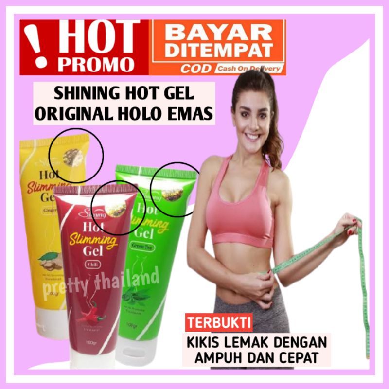 Hot SLIMMING Gel ORIGINAL BPOM Shinning Hot Gel Burner Belly Fat