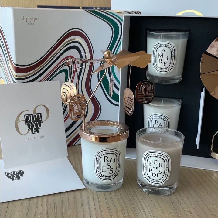 Diptyque Limited Edition Carousel Set Candle 2 IN 1 Set White Shopee