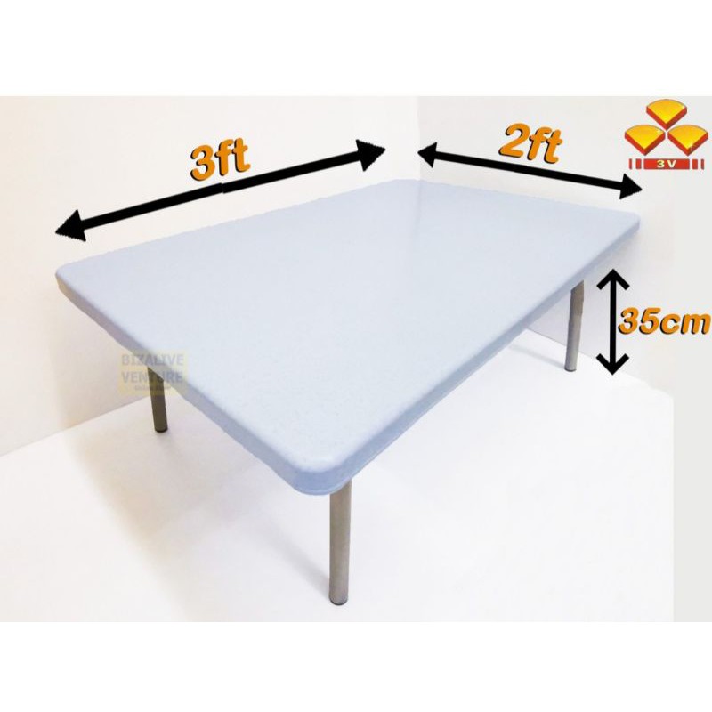 3v Japanese Style Foldable Plastic Table 2x3 Folding Low Table