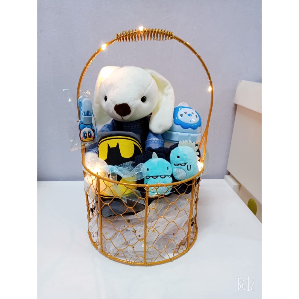 !!new !!Baby Full Moon Gift set 宝宝送礼满月礼篮 (Basket)birthday gift Shopee