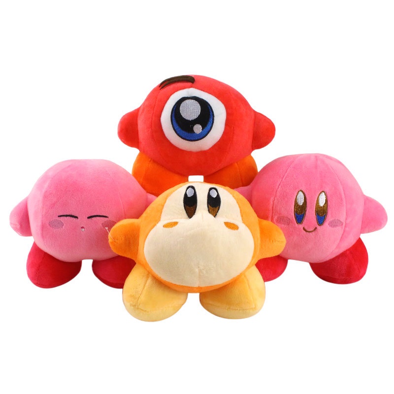 Cute Cartoon Star Kirby Plush Doll Toy Pink Kirby Blue Kirby Waddle Dee