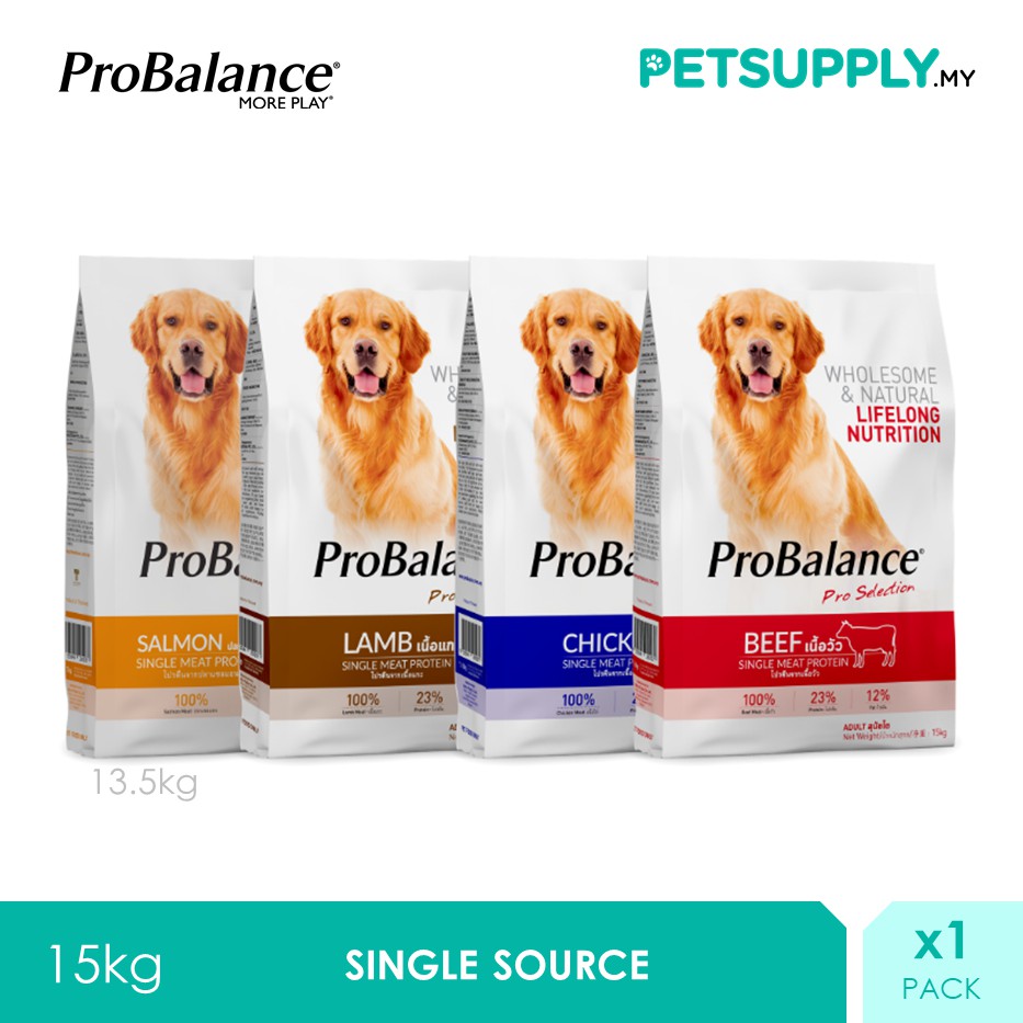 ProBalance 13.5KG /15KG Single Source Adult Dry Dog Food (Beef