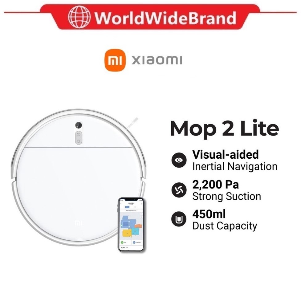 Xiaomi Mi Robot Vacuum Mop 2 Lite Automatic Selfrecharging Mijia Apps